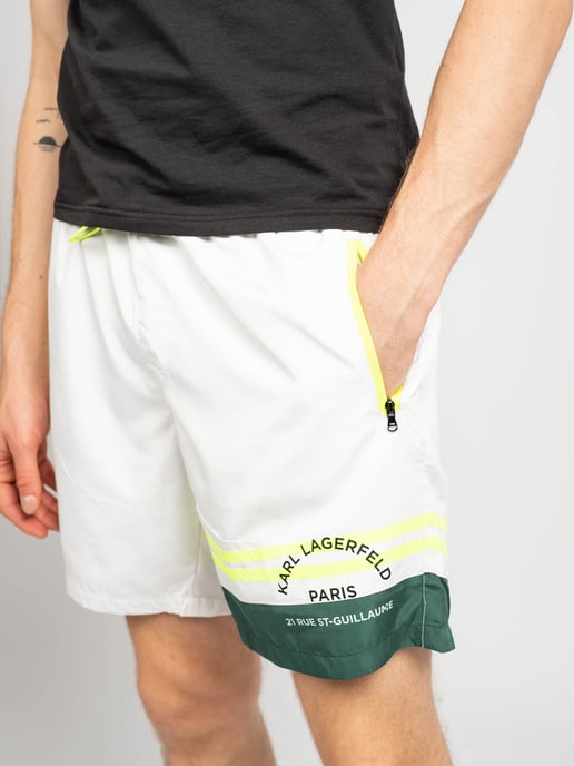 Karl Lagerfeld Swimming Trunks Golf Men's White - Image 3