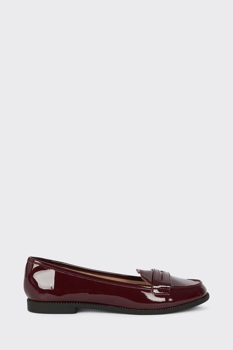 Dorothy Perkins Womens Loafer Flats Black Synthetic Day to Night Spring Summer