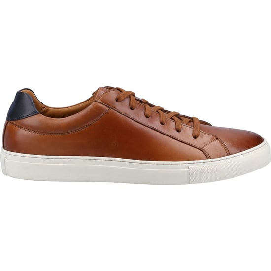 Hush Puppies Colton Leather Men's Tan Trainers - Image 4