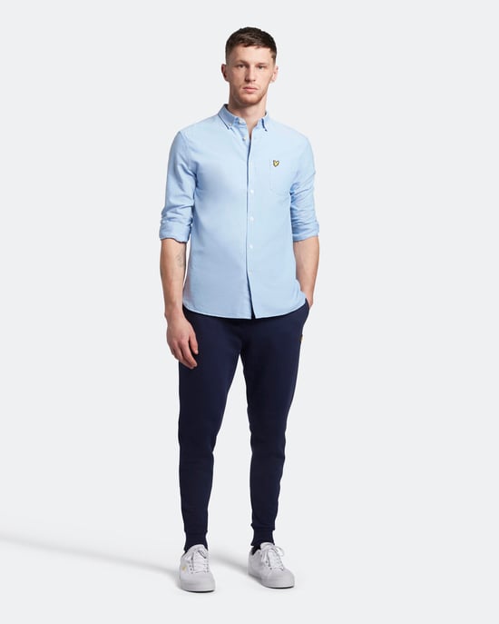 Lyle & Scott Regelmatig fit lichtgewicht Oxford -shirt in Blauw - Image 2