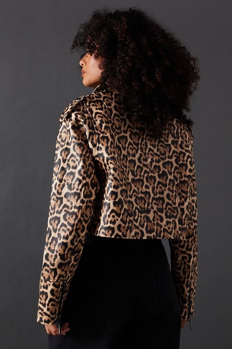 Animal Oversized Biker Jacket
