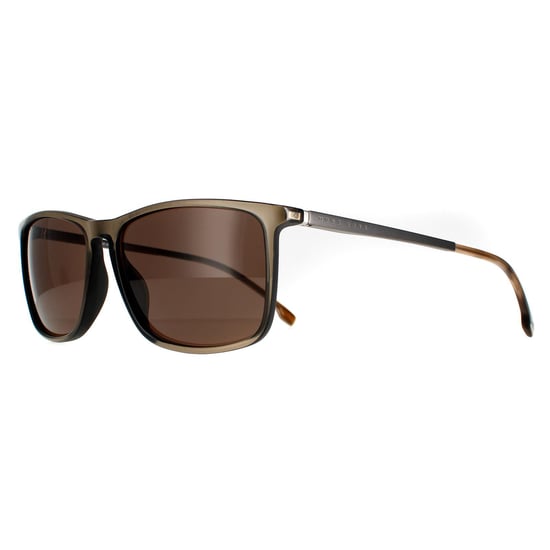 Hugo Boss Rectangle Mens Brown Brown BOSS 1182/S/IT