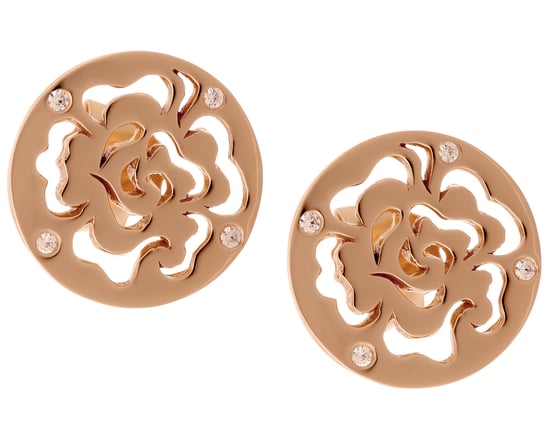 Orphelia 'Fiore' Dames 925 Sterling Zilveren Oorbellen - Roze ZO-7079/1 - Image 1