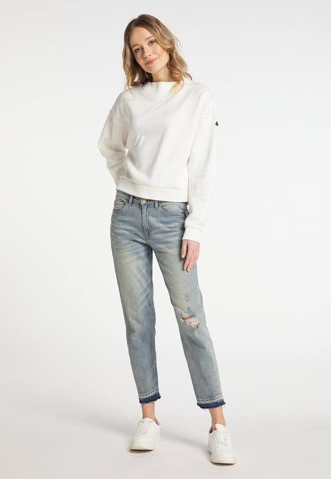 Dreimaster Sweatshirt Dames natuurlijk wit - Image 2