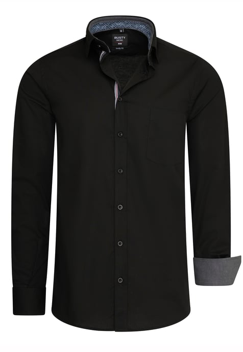 Rusty Neal Overhemden Overhemd Regular Fit Black - Image 1