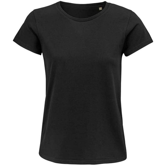 SOLS Womens/Ladies Crusader Organic T-Shirt (Deep Black) - Image 1