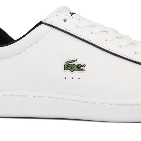 Men's Lacoste Carnaby Evo 120 2 SMA Trainers in White Black