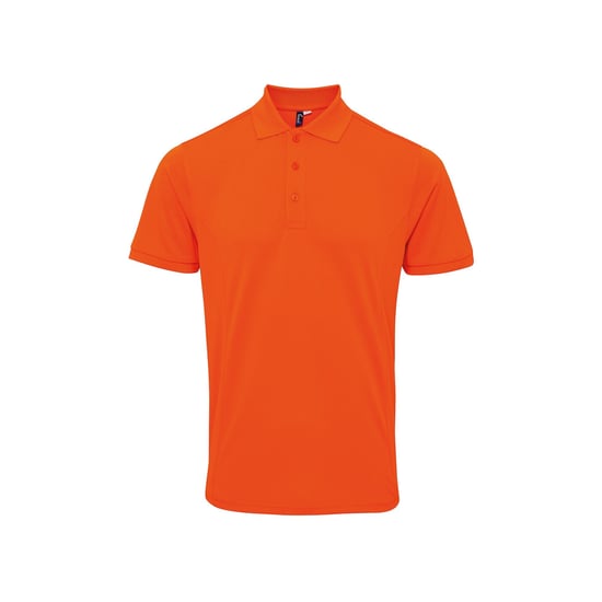 Premier Mens Coolchecker Plus Pique Polo With CoolPlus (Orange) - Image 1