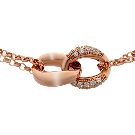 Orphelia Women's 925 Sterling Silver Necklace - Rose ZK-7176/RG