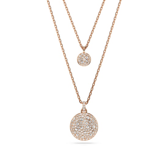Swarovski 'Meteora' Dames Goud Vergulde Metalen Ketting - Roze 5683449 - Image 1