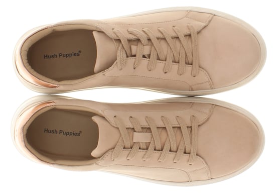 Hush Puppies Camille Läder Kvinnor's Sneakers I Rosal Färg - Image 6