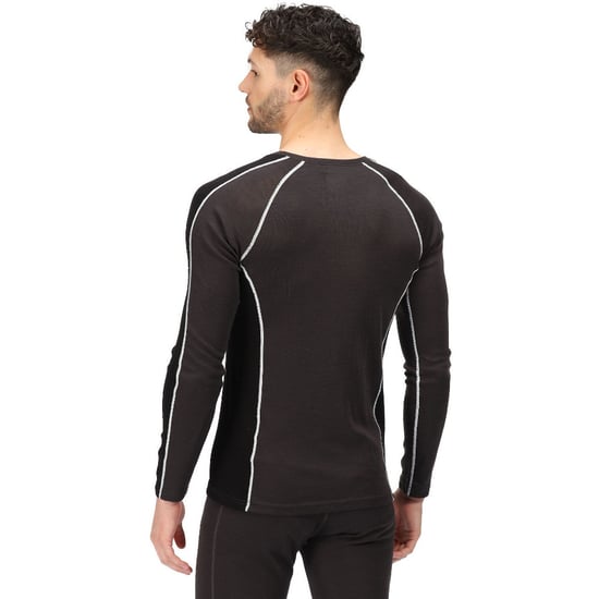 Regatta Heren Beru Supersoft Merino Wol Langemouw T-shirt - Image 2