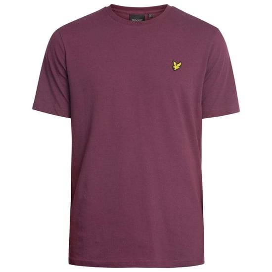Lyle & Scott Branded Chest Logo Dark Purple T-Shirt - Image 1