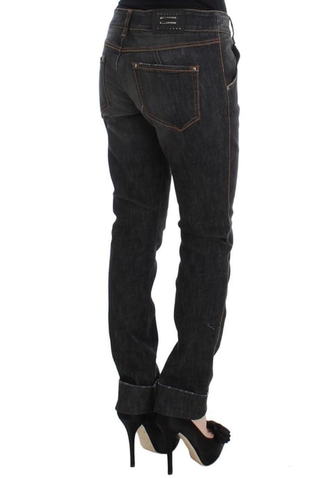 Ermanno Scervino Kvinno Grå Bomulls Slim Fit Denim Jeans - Image 4
