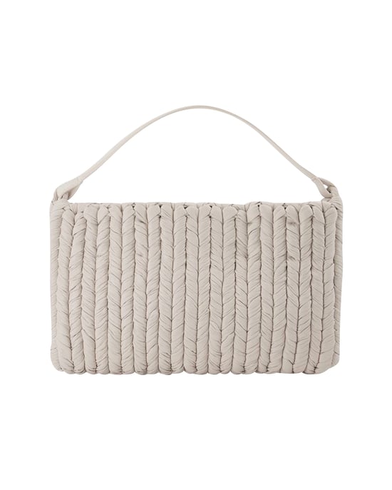 The Square Bag in White Vegan Leather