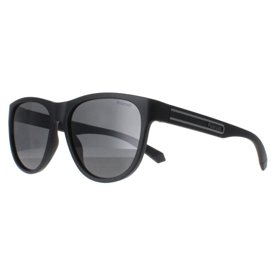 Polaroid Round Unisex Matte Black Grey Polarized PLD 2156/S