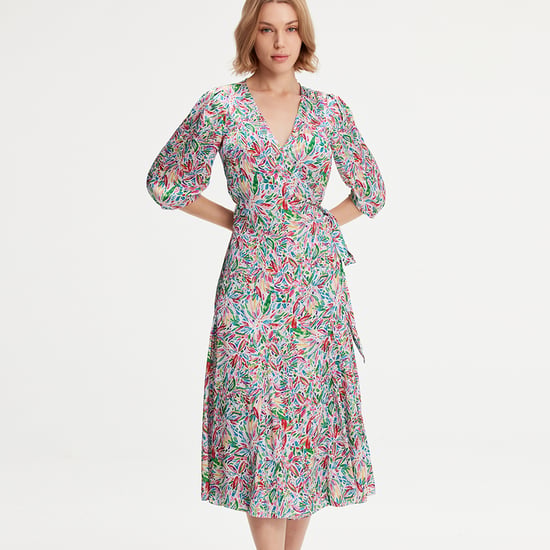 Liberty print wrap dress