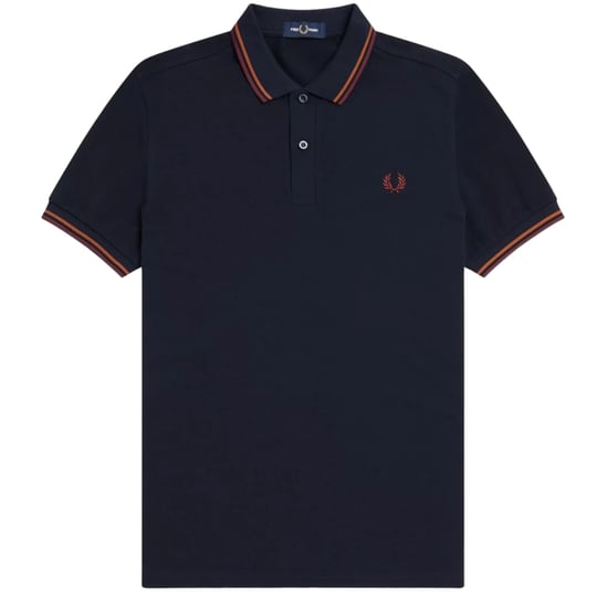 Fred Perry M3600 Twin Tipped Polo Shirt In Navy