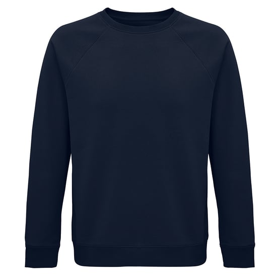 SOLS Unisex Adult Space Organic Raglan Sweatshirt (Franse marine) - Image 1