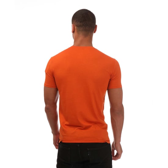 Men's Armani Slim-Fit Cotton T-Shirt in Orange