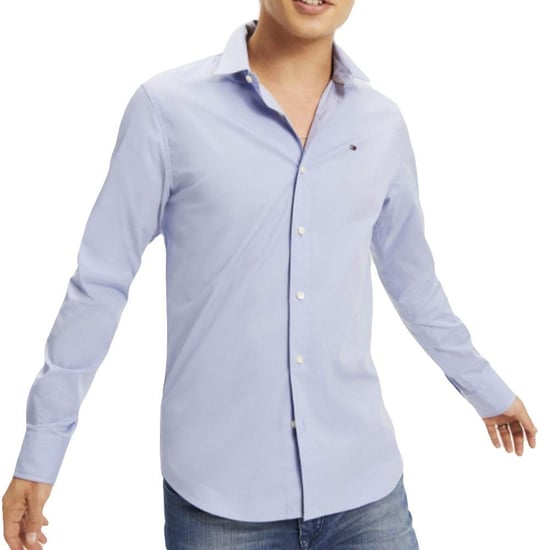 Tommy Jeans Skjortor Slim Fit Stretch Blå - Image 1
