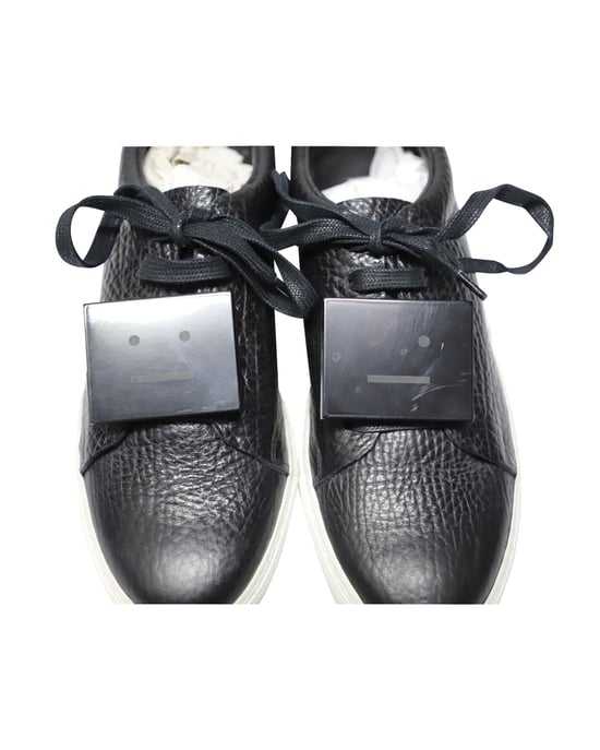 Acne Studios Adriana Low Top Sneakers in Black Calfskin Leather - Image 5