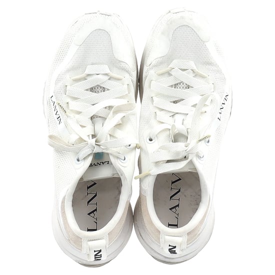 Lanvin L-I Veterschoenen in Witte Mesh - Image 3