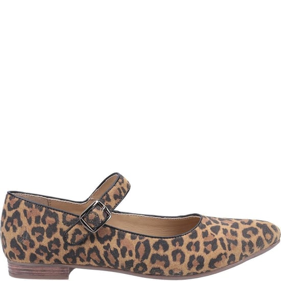 Hush Puppies Dames/dames Melissa Leopard Suede Mary Janes (Bruin/zwart) - Image 3