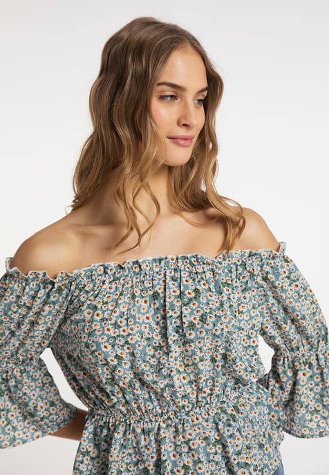 Mymo Blouse Dames Blauw Veelkleurig - Image 5