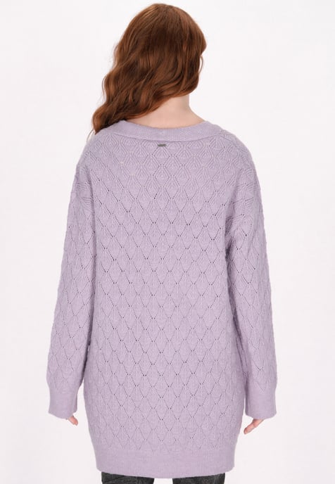 Dreimaster Vest Dames lavendel melange - Image 4