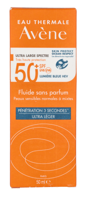 Avene High Protection Unscented Fluid SPF50+50 ml. - Image 2