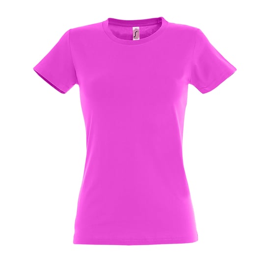 SOLS Womens/Ladies Imperial Short-Sleeved T-Shirt (Candy Pink) - Image 1