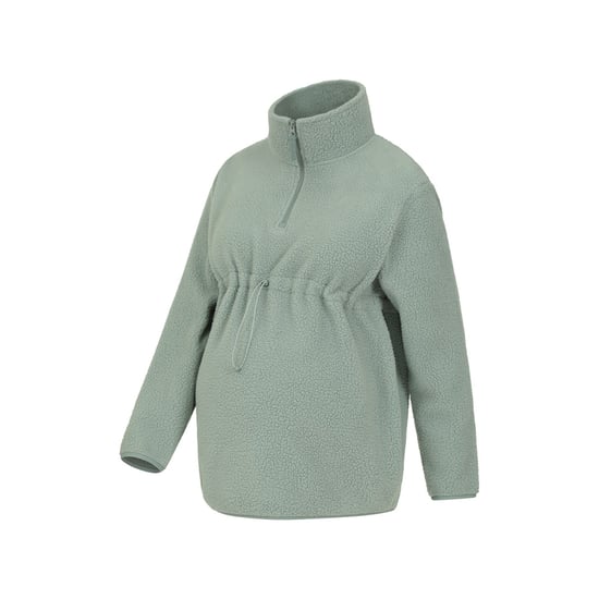 Mountain Warehouse Damers Mysiga Sherpa Halvdraget Mamma Fleece Topp (Grön) - Image 4