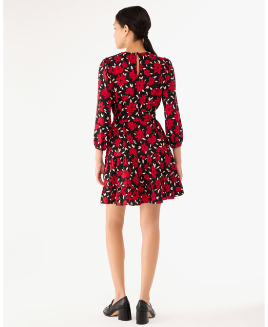 Winter Blooms Shift Dress