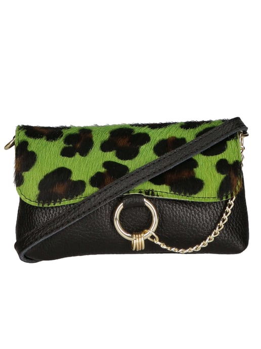 Gave Lux Clutch bag women LEOPARD GREEN