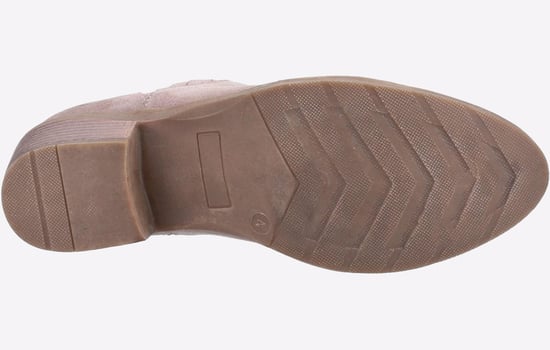 Hush Puppies Isobel Leren Damesschoenen In Taupekleurige Boots - Image 4