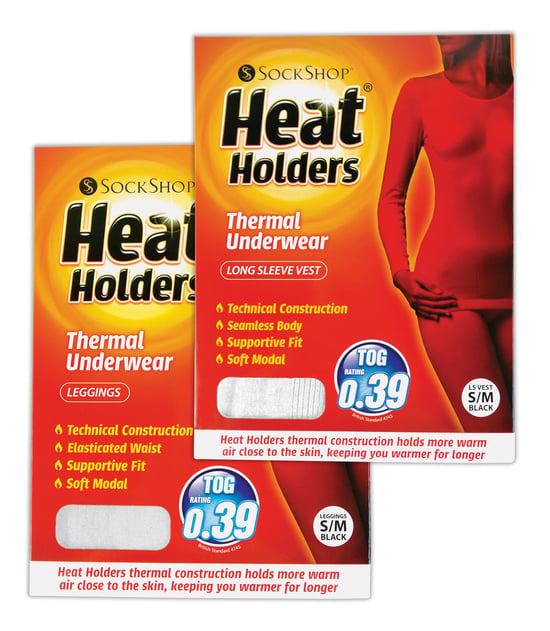 Ladies Thermal Underwear Set | Heat Holders | Extra Warm Winter Long Sleeve Top & Long Janes - White - Image 2