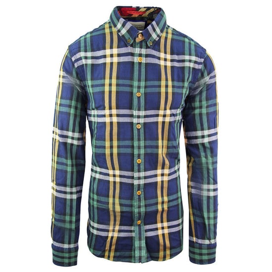 Scotch & Soda Printed Mens Green Shirt - Image 1