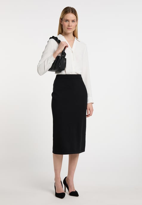 Dreimaster Knitted skirt women black - Image 4