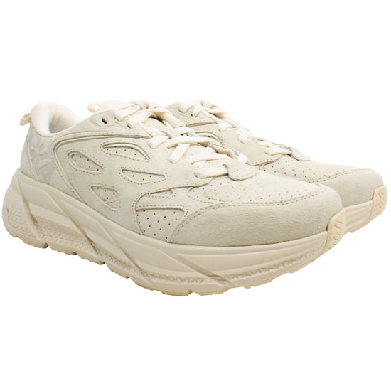 Hoka One Clifton L Unisex Beige Trainers - Image 3