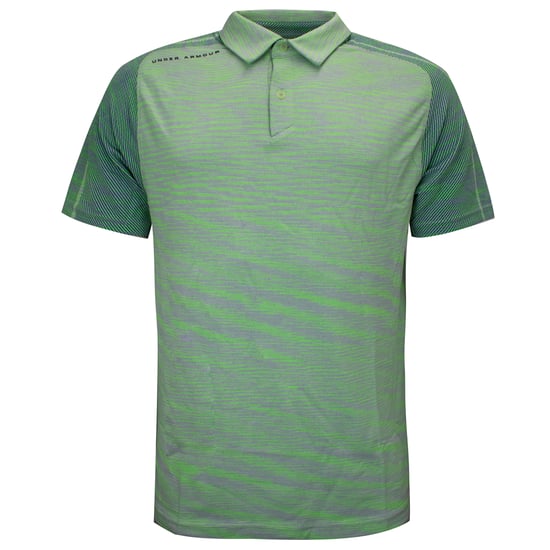 Under Armour Mens Vanish Seamless Polo Shirt Casual Green Top 1345458 369