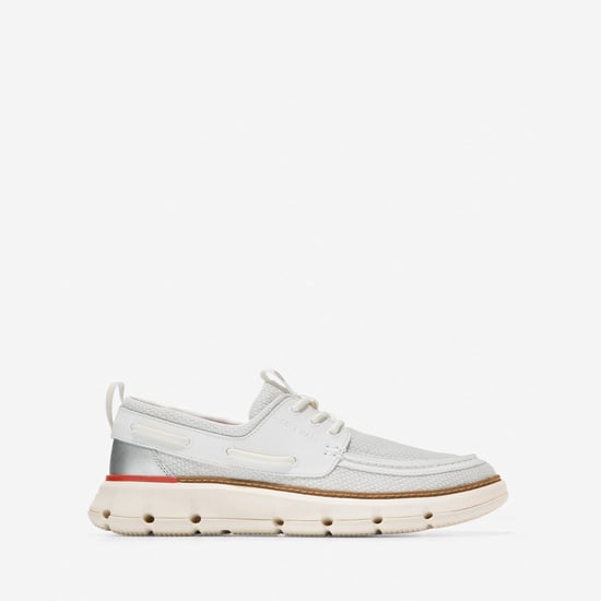 Cole Haan 4.ZeroGrand Regatta Nylon Men's Blanc de Blanc Boat Shoes - Image 5