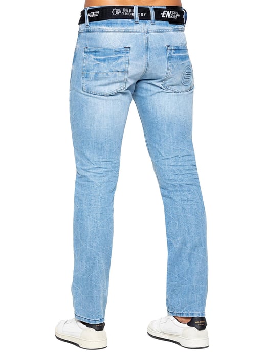 Enzo Denim Rechte Jeans Heren - Lichtblauw - Image 3
