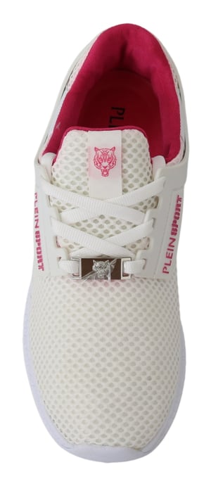 Plein Sport Women's White Polyester Runner Becky Sneakers Shoes