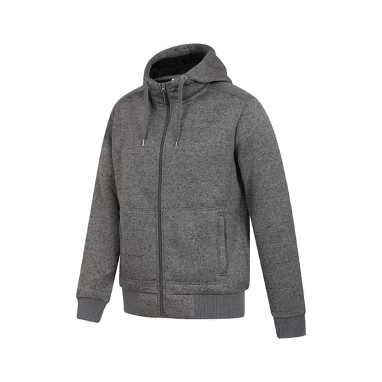 Mountain Warehouse Mens Nevis II Faux Fur Hoodie (Black)
