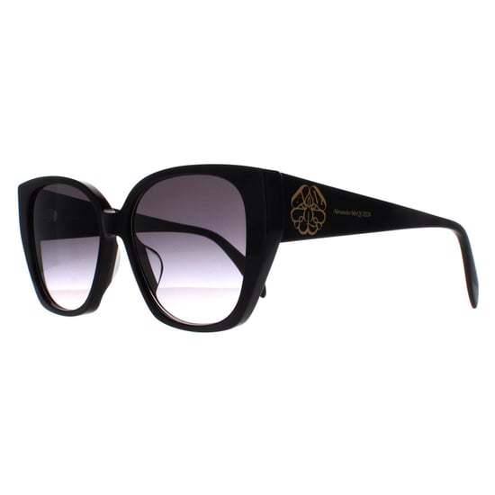 Alexander McQueen Cat Eye Womens Black Grey Gradient AM0284S