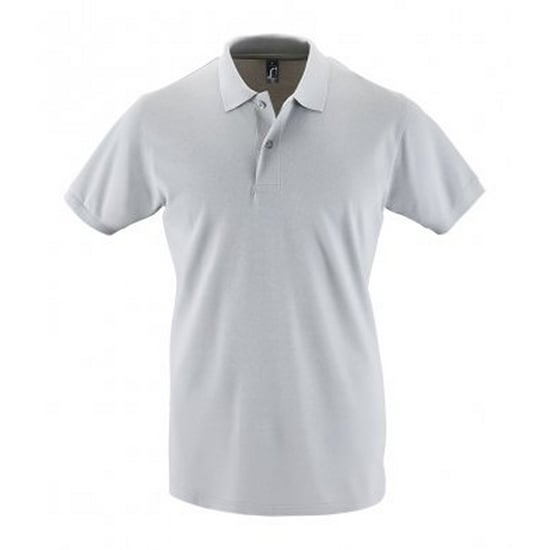 SOLS Heren Perfect Pique Korte Mouw Poloshirt (Puur Grijs) - Image 1
