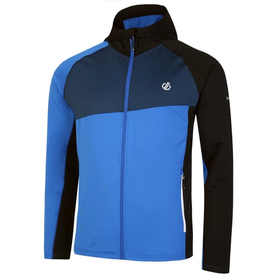 Dare 2B Mens Touring Hooded Stretch Full Zip Jacket (Olympian Blue/Moonlight Denim)