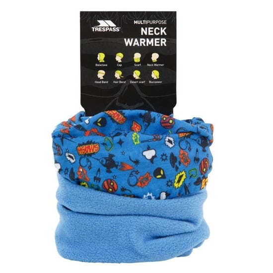 Trespass Kinderen Callaghan Nekwarmer (Cosmic Blue Print) - Image 4