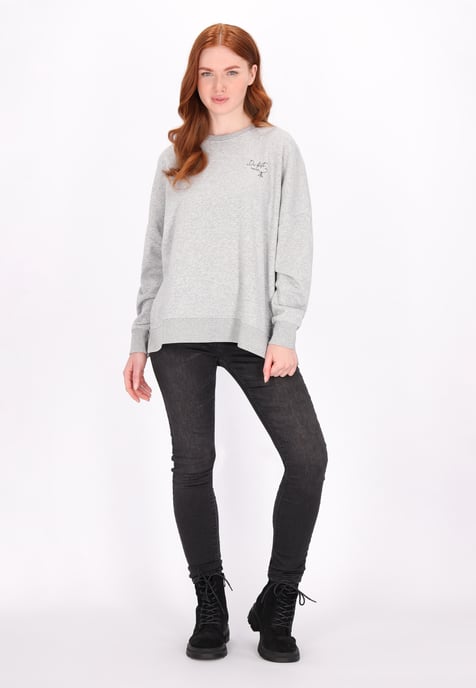 Dreimaster Sweatshirt Dames grijs melange - Image 2